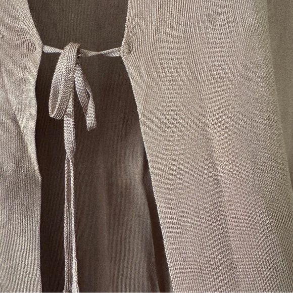 Max Studio Camel Silk Blend Open Cardigan S - Picture 3 of 5